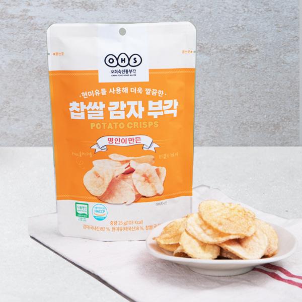 OHS CRISP MASTER'S Glutinous Rice Potato Crisps 30g x 3 Bags