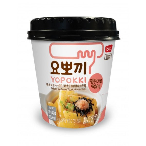YOPOKKI Pollack roe Mayo Topokki (Rice Cakes) 118g