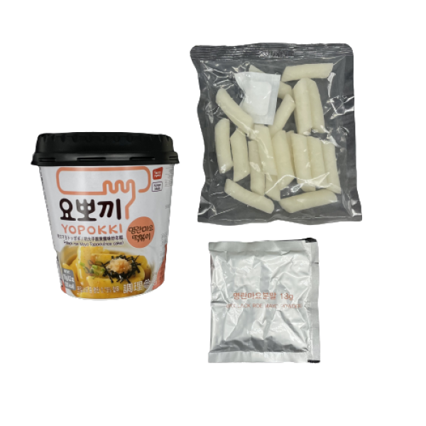 YOPOKKI Pollack roe Mayo Topokki (Rice Cakes) 118g
