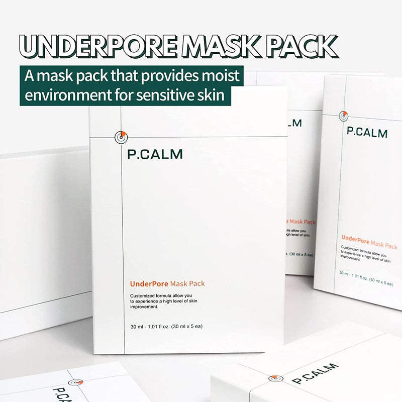 *50% OFF* P.CALM UnderPore Mask Pack 1.01 fl.oz. (1.01fl.oz.*5ea)
