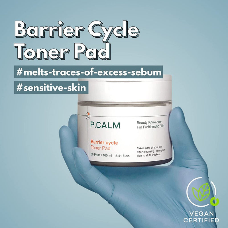 *50% OFF* P.CALM Barrier_Cycle Toner Pad  5.41 fl.oz. (60Pads)