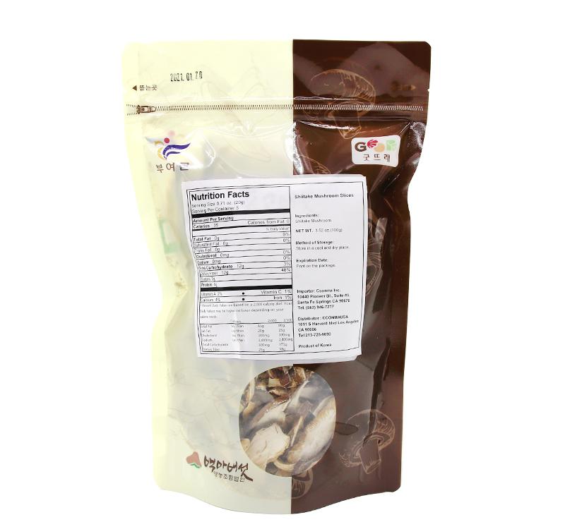 Baekma Shiitake Mushroom Slices 100g