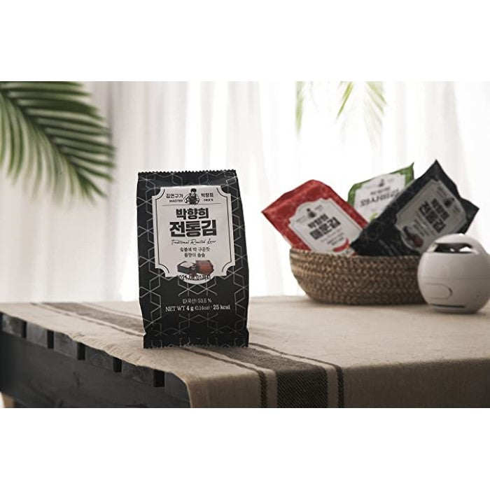 MASTER HEE's Korean Traditional Roasted Seaweed Snack 3 Individual Packs (3 Flavor Options)