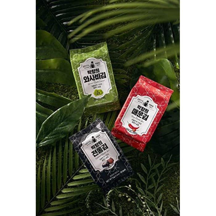 MASTER HEE's Korean Traditional Roasted Seaweed Snack 3 Individual Packs (3 Flavor Options)