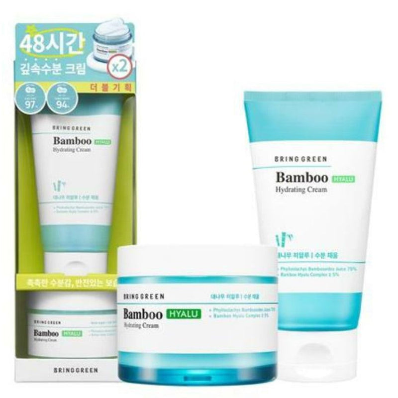 BRING GREEN Bamboo Hyalu Hydrating Cream 3.38 fl. oz. Double Pack