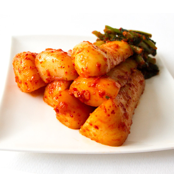 *LIMITED TIME OFFER* [SEPARATE FREE SHIPPING] BONGHWA COUNTY's Herbal Kimchi Set (Ponytail Radish Kimchi + Green Onion (Pa) Kimchi + Leaf Mustard (Gat) Kimchi