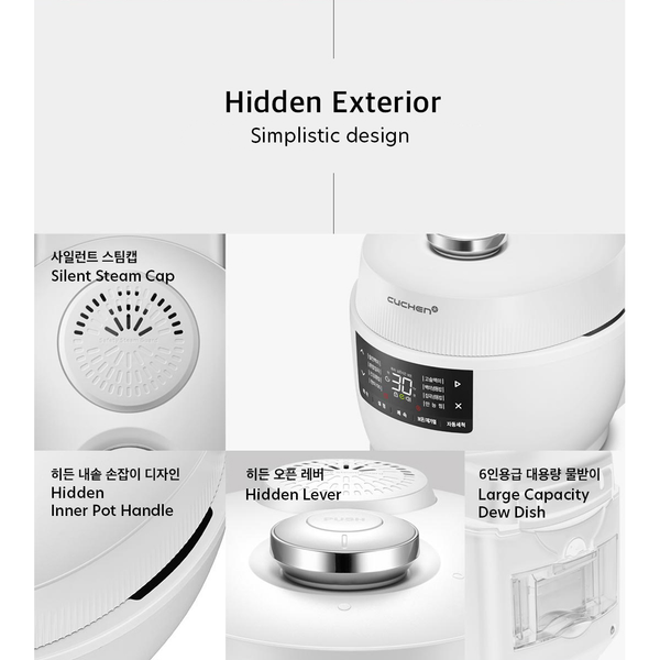 [SEPARATE FREE SHIPPING] Mini IH Pressure Rice Cooker Optimized for Multigrain Rice for 1-2 Persons CRT-PQWK0340WUS (3Cup)