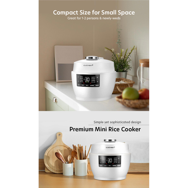 [SEPARATE FREE SHIPPING] Mini IH Pressure Rice Cooker Optimized for Multigrain Rice for 1-2 Persons CRT-PQWK0340WUS (3Cup)