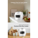 [SEPARATE FREE SHIPPING] Mini IH Pressure Rice Cooker Optimized for Multigrain Rice for 1-2 Persons CRT-PQWK0340WUS (3Cup)