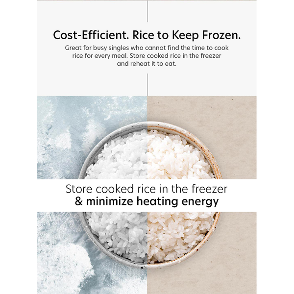 [SEPARATE FREE SHIPPING] Mini IH Pressure Rice Cooker Optimized for Multigrain Rice for 1-2 Persons CRT-PQWK0340WUS (3Cup)