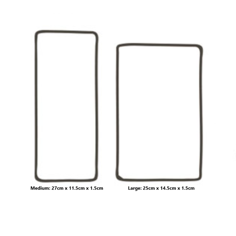 Dangozai Celadon Rectangular Plate Set (2 Medium & 2 Large)