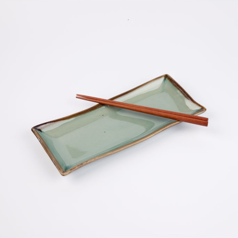 Dangozai Celadon Rectangular Plate Set (2 Medium & 2 Large)