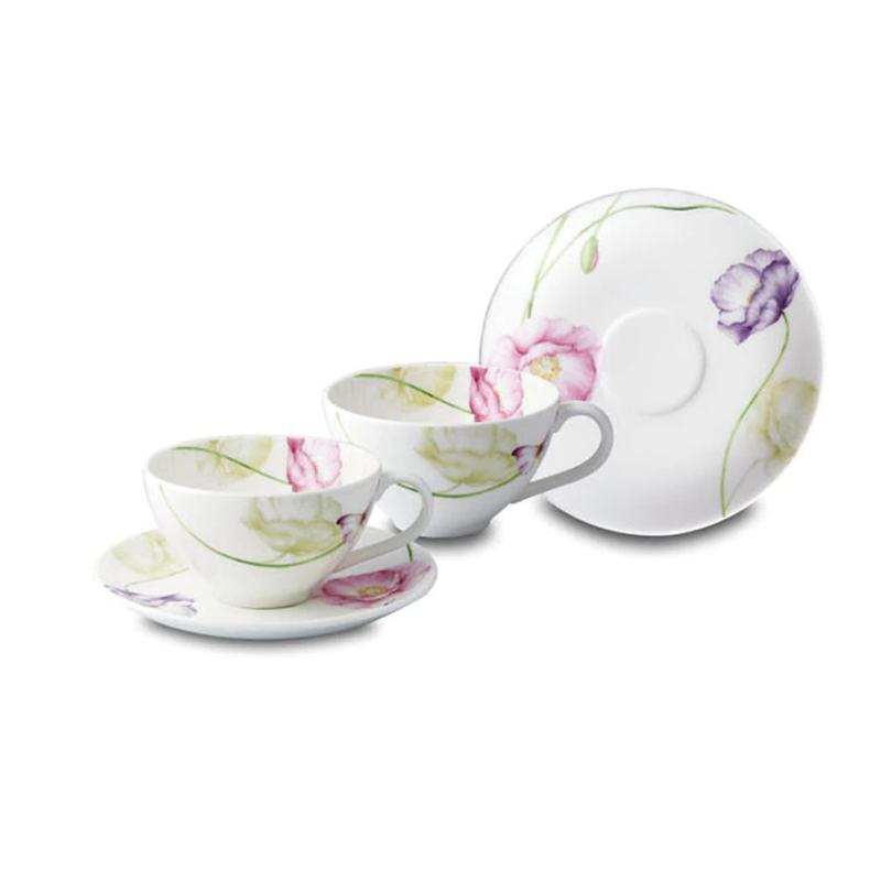 [HANKOOK CHINAWARE] Chelsea Garden New Line Coffee Set 4pc