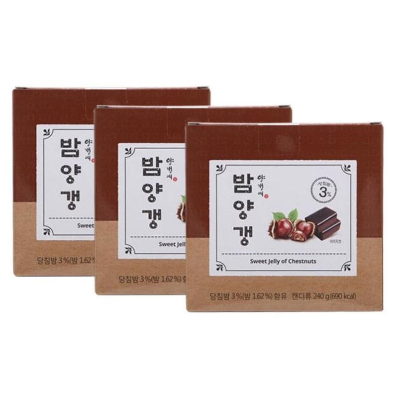 Yanggaengae Chestnut Jelly (40g * 6 pcs per box) 3 boxes per order