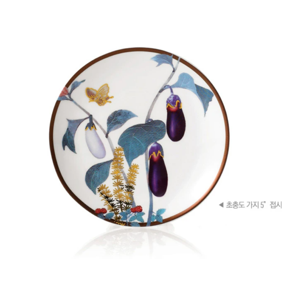[HANKOOK CHINAWARE] Cho Choong Do 5" Plate Set (4pcs)