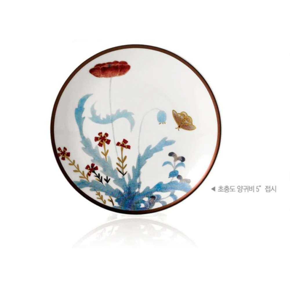 [HANKOOK CHINAWARE] Cho Choong Do 5" Plate Set (4pcs)