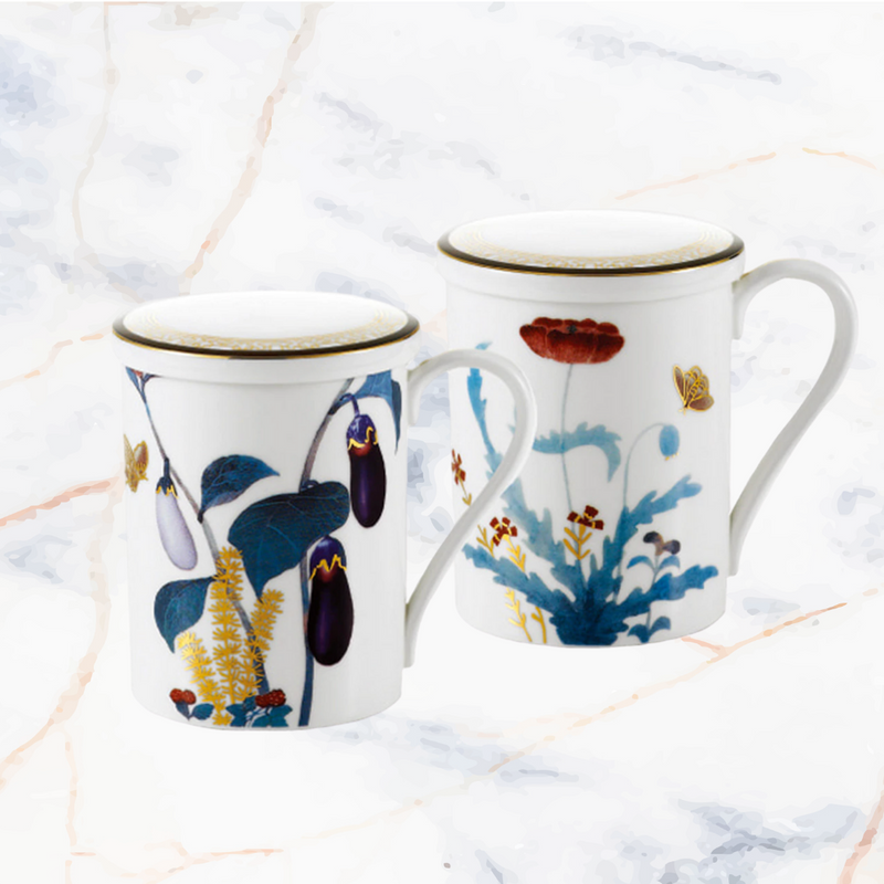 [HANKOOK CHINAWARE] Cho Choong Do Mug Set for 2