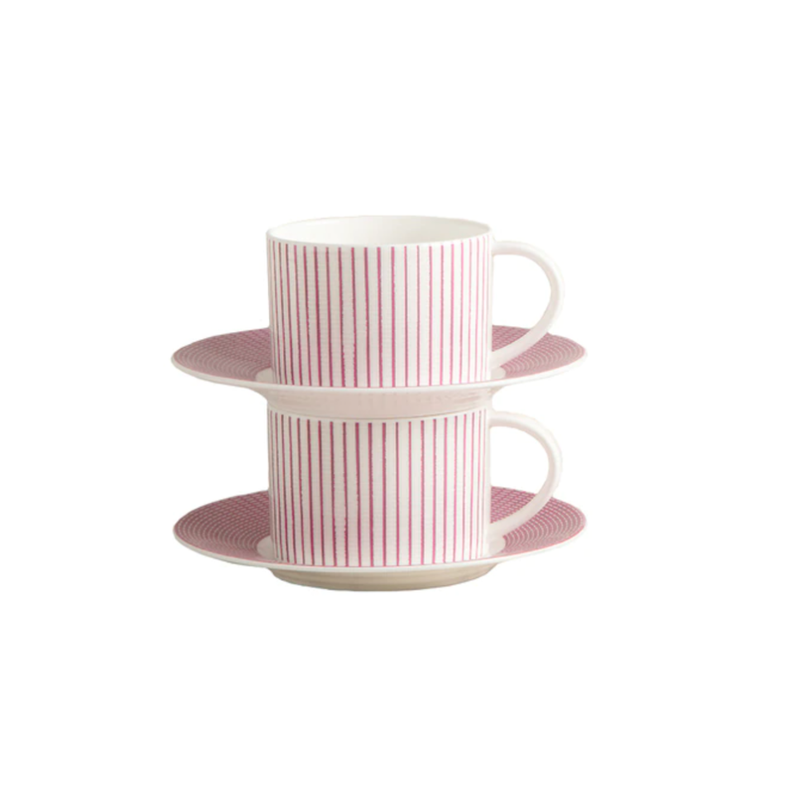 [HANKOOK CHINAWARE] Cozy Pink Coffee Set for 2