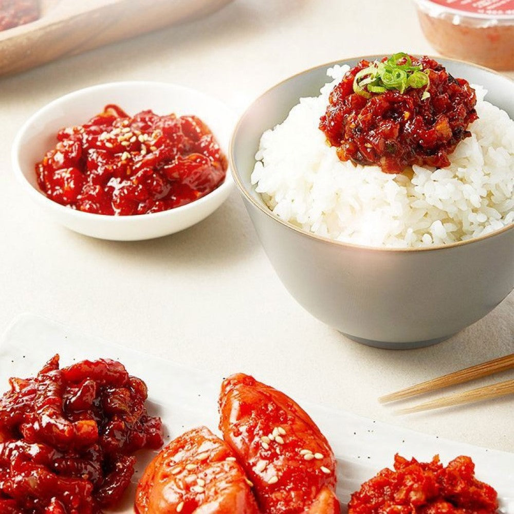 [SEPARATE FREE SHIPPING] NEW Hyosong Salted Seasoned Seafood (Jeotgal) 8 Type Set 70g Each