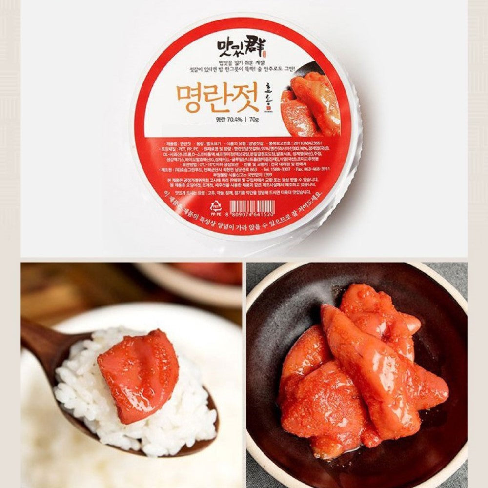 [SEPARATE FREE SHIPPING] NEW Hyosong Salted Seasoned Seafood (Jeotgal) 8 Type Set 70g Each