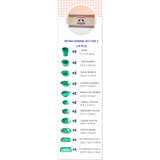 Korean Retro Melamine 19-Piece Full Dining Set (Color Options: Green, Brown, Blue)