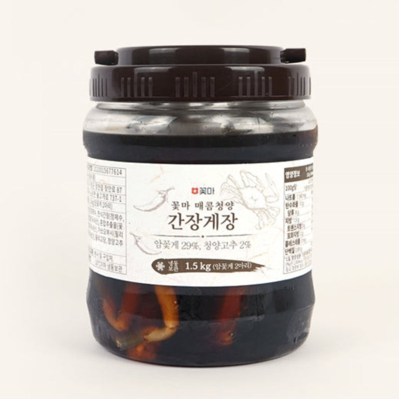 [MILLS EXPRESS] CCONMA Spicy Soy Sauce Marinated Crab with Cheongyang Chili Pepper 1.5kg (2 Full Crabs)