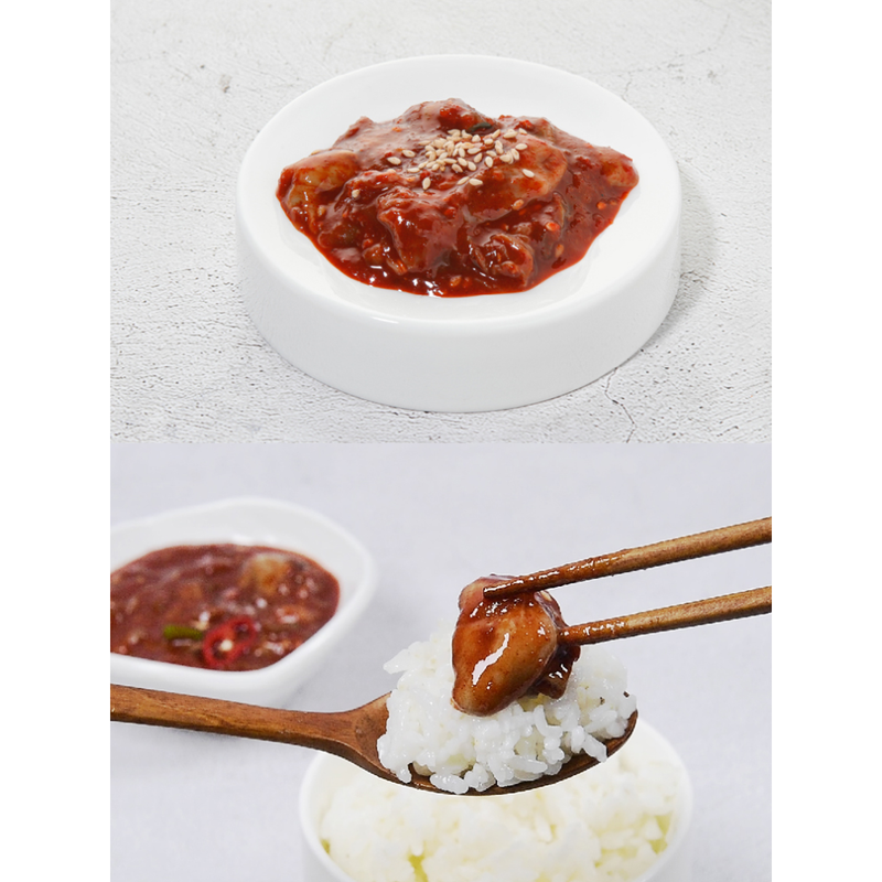 [SEPARATE FREE SHIPPING] OHMANI Salted Seasoned Seafood (Jeotgal) 8 Type Set 100g Each