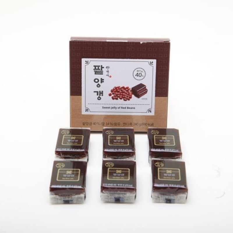 Yanggaengae Sweet Red Bean Jelly (40g * 6 pcs per box) 3 boxes per order