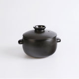Dangozai Round Non-Cracked Ttukbaegi Earthenware Pot with Lid (Small)