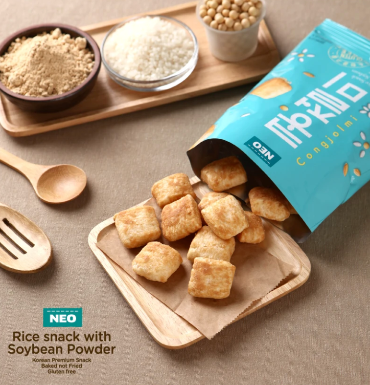 Try the Korean Green Tea and Soybean Rice Snack 60g at Seoul Mills!