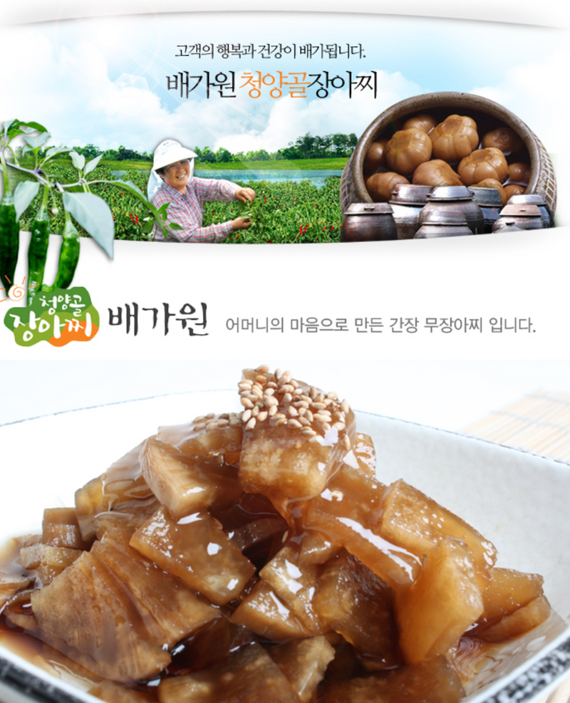CheongyangGol Soy-Pickled Radish 500g (EXP.DATE:10/28/2023)
