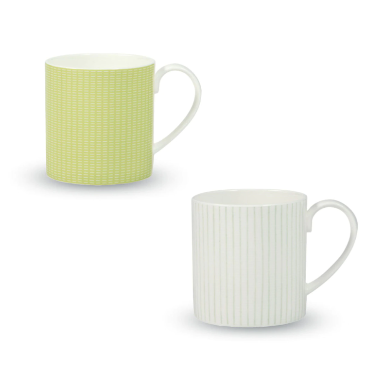 [HANKOOK CHINAWARE] Lime Mug Set (2pc)