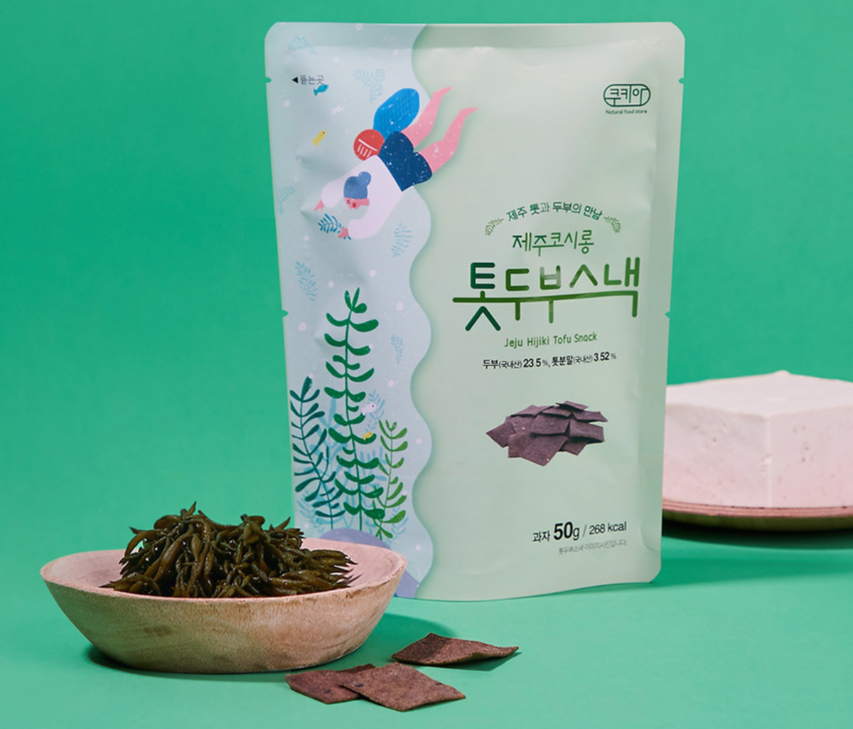 Jeju Hijiki Tofu Snack 50g * 6 Bags