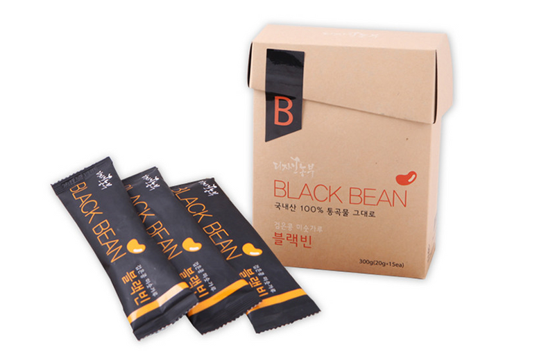 DESIGN FARMER Korean Black Bean Misugaru Powder Mix (20g x 15 sticks)