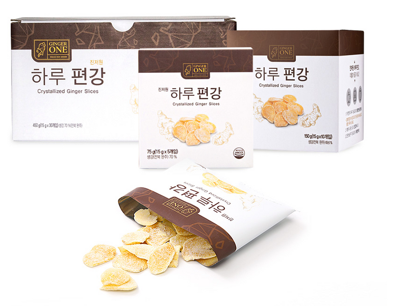 Ginger One Crystallized Ginger Slices (30 packs x 15g)