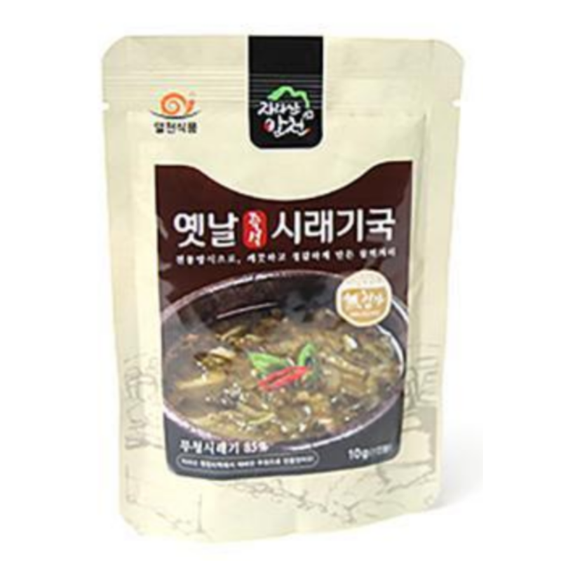 Instant Radish Greens Soup (Siraegi) - Original 10g x 3 Bags