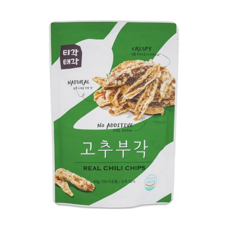 Tigak Tegak Real Chili Pepper Chips 60g x 2 Bags per Order