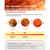 [PRE-ORDER] TRECHAN Whole Napa Cabbage Kimchi 3kg + Young Summer Radish (Yeolmu) Kimchi 2kg