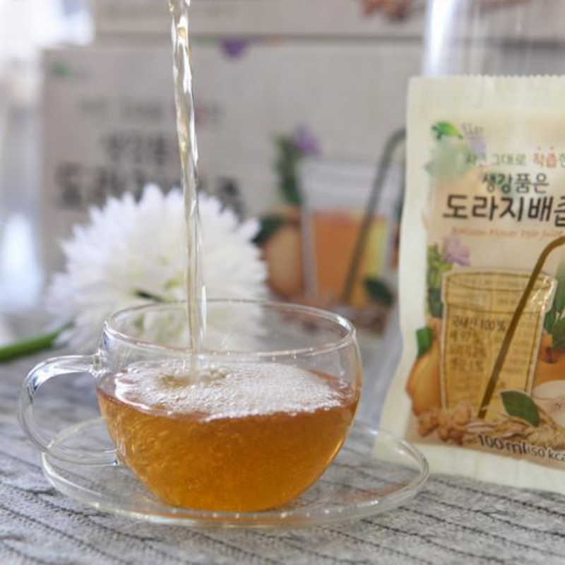 HADONG Pear, Ginger, Bellflower Root Juice 100ml (30 Packs per Box)