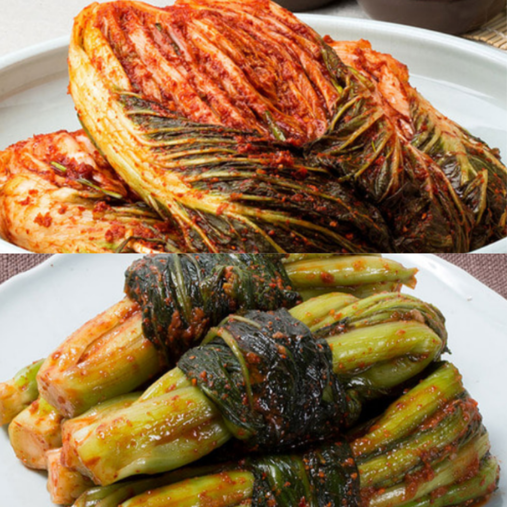 [PRE-ORDER] TRECHAN Whole Napa Cabbage Kimchi 3kg + TRECHAN Leaf Mustard (Gat Kimchi) 2kg