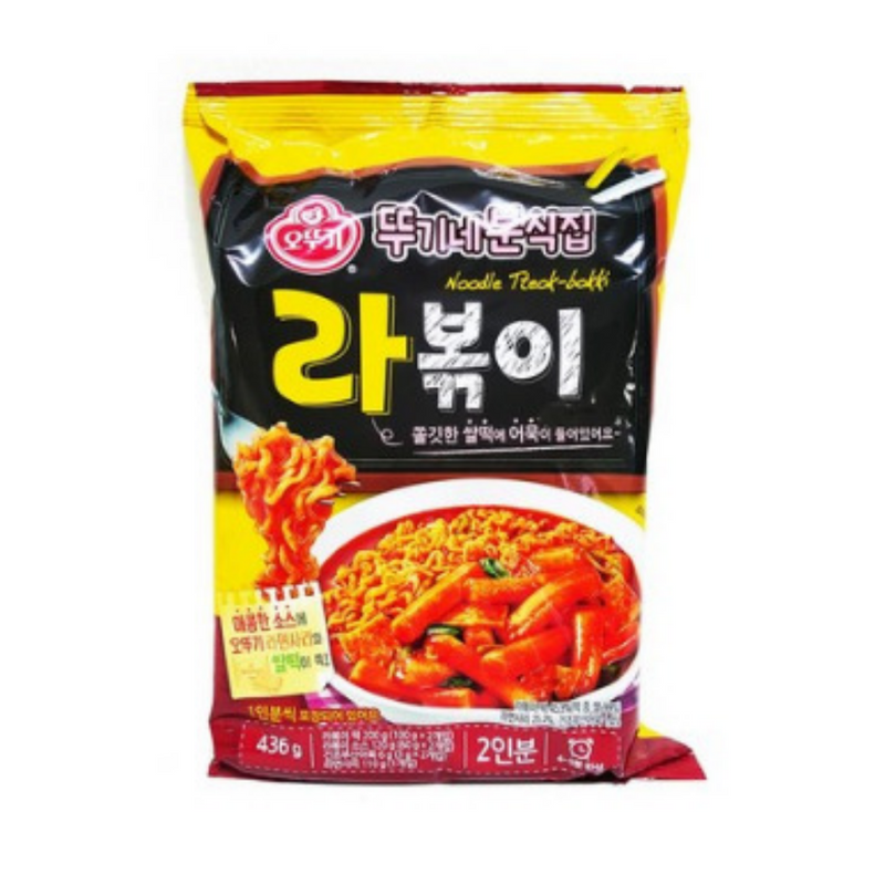 Ottogi Spicy Rice Cake + Ramen Noodles (Rabokki) - 2 Servings