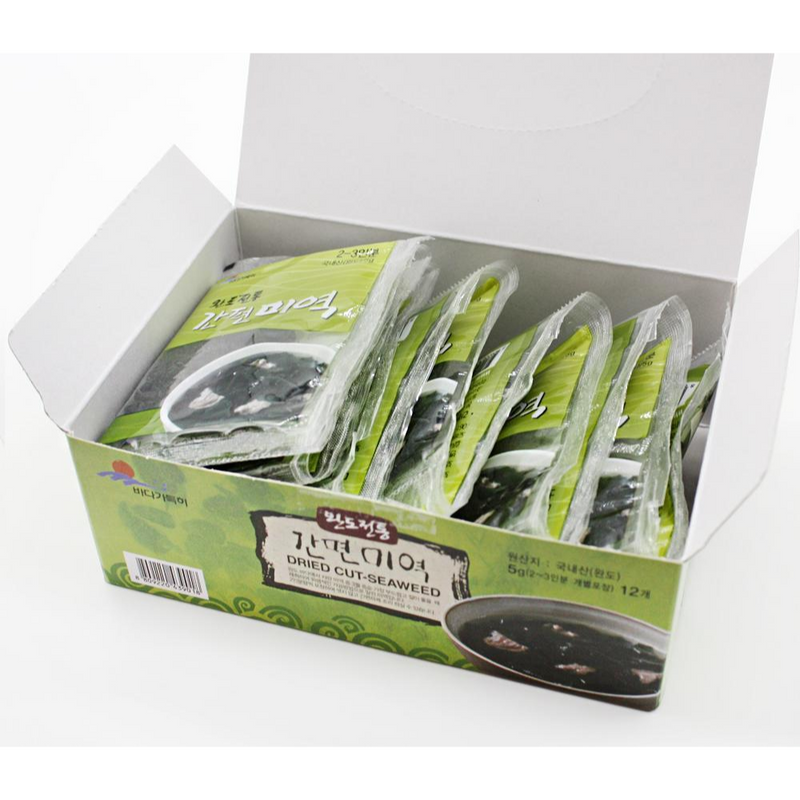 Wando Traditional Pre-Washed Dried Seaweed 5g (12 Packets)