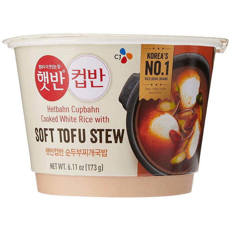 CJ Foods Soft Tofu Stew Rice Bowl 173g