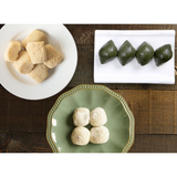 [PRE-ORDER] Korean Rice Cake Set (Injeolmi 240g x 3 Pack + Red Bean Rice Cake 270g x 3 Pack + Ramie Leaf Songpyeon 800g x 1 Pack)