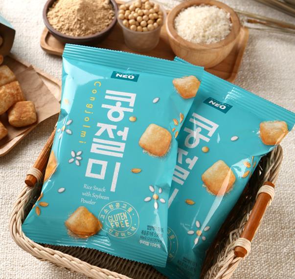 Savor the Korean Original Soybean Rice Snack 60g at Seoul Mills.