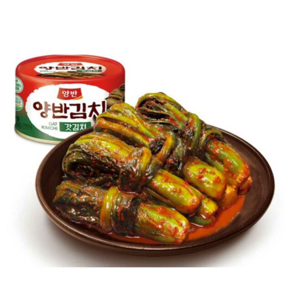 [CLEARANCE SALE] Yangban Canned Leaf Mustard Kimchi 160g (EXP. DATE: 11/26/2021)