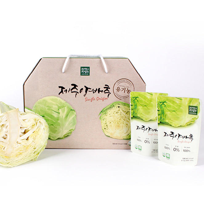Organic Jeju Cabbage Health Juice 100 ml (30 Packs per Box)