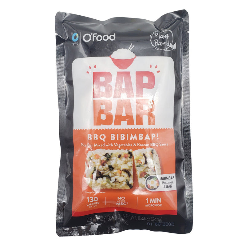 [CLEARANCE SALE] [MILLS EXPRESS] O'FOOD BAP BAR - BBQ Bibimbap 80g Bar X 3EA </br> EXP.DATE: 2/4/2023