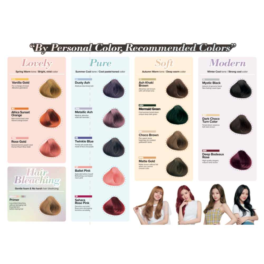 MISE EN SCÈNE Hello!! Bubble Foam Color X Black Pink (Choose from 16 colors)