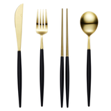 [HANKOOK CHINAWARE] BOGEN Eiffel Gold Cutlery Set with K-Spoon (4 Color Options)